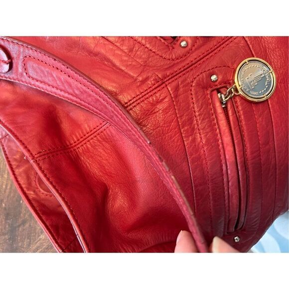 Tignanello 20th anniversary red leather shoulder bag - Picture 9 of 10